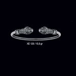 Silver Lion's Head Cuff Bracelet - Image 9