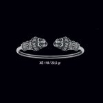 Silver Lion's Head Cuff Bracelet - Image 10