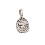 Gerochristo - Iris square pendant in Sterling Silver with Amazonite - Image 2