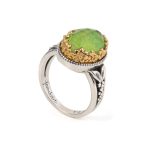 Gerochristo - Δαχτυλίδι Dione από Aσήμι 925 με Green Copper - Image 3