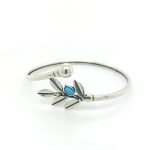 Sterling Silver Gold Plated Bracelet With Olive Leaves - Image 7