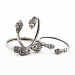 Silver Lion's Head Cuff Bracelet - Image 7