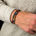 Sterling Silver Leather Sea Urchin Bracelet - Image 2