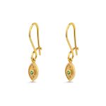 Evil Eye Drop Earrings with Zircon