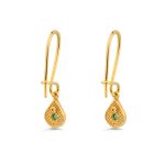 Byzantine Tear Drop Earrings with Zircon - Image 3