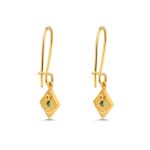 Byzantine Rhombus Earrings with Zircon - Image 3