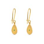 Byzantine Drop Earrings with Zircon - Image 3