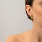 Σκουλαρίκια Κρίκοι με το Σύμβολο του Μεάνδρου – Ασήμι 925 & Επιχρυσωμένα - Image 6