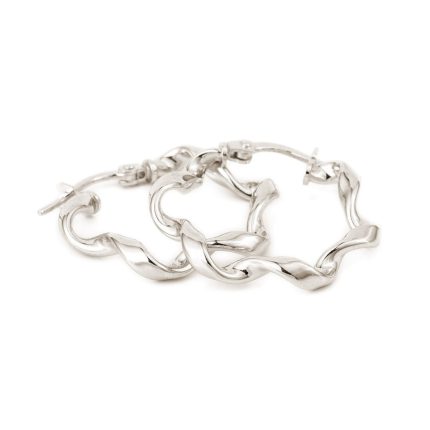 Sterling Silver Twisted Earrings