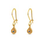 Byzantine Tear Drop Earrings with Zircon - Image 5