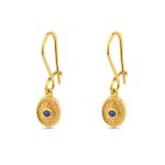 Byzantine Oval Earrings with Zircon - Image 5