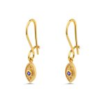 Evil Eye Drop Earrings with Zircon - Image 5