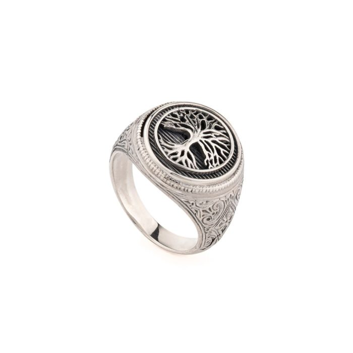 Gerochristo - Tree of Life Ring in Sterling Silver - Image 2