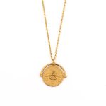 Minoan Bee Necklace 925 Sterling Silver Gold Plated
