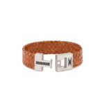 Meander Leather Bracelet and Stainless Steel - Image 4