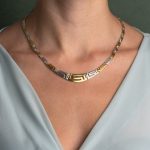 Two Tone Meander Necklace in 925 Sterling Silver - Image 2