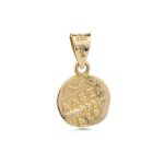 Hercules Coin Pendant - 14K Gold - Image 2