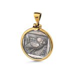 Athena Pendant in 925 Sterling Silver Gold Plated - Image 2