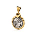 Athena Pendant in 925 Sterling Silver Gold Plated - Image 3