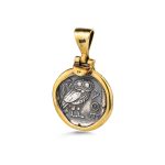 Athena Pendant in 925 Sterling Silver Gold Plated - Image 4