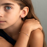 9K Gold Flower Bracelet for Children - Image 2