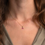 9K Gold Cherry Necklace for Children - Image 2