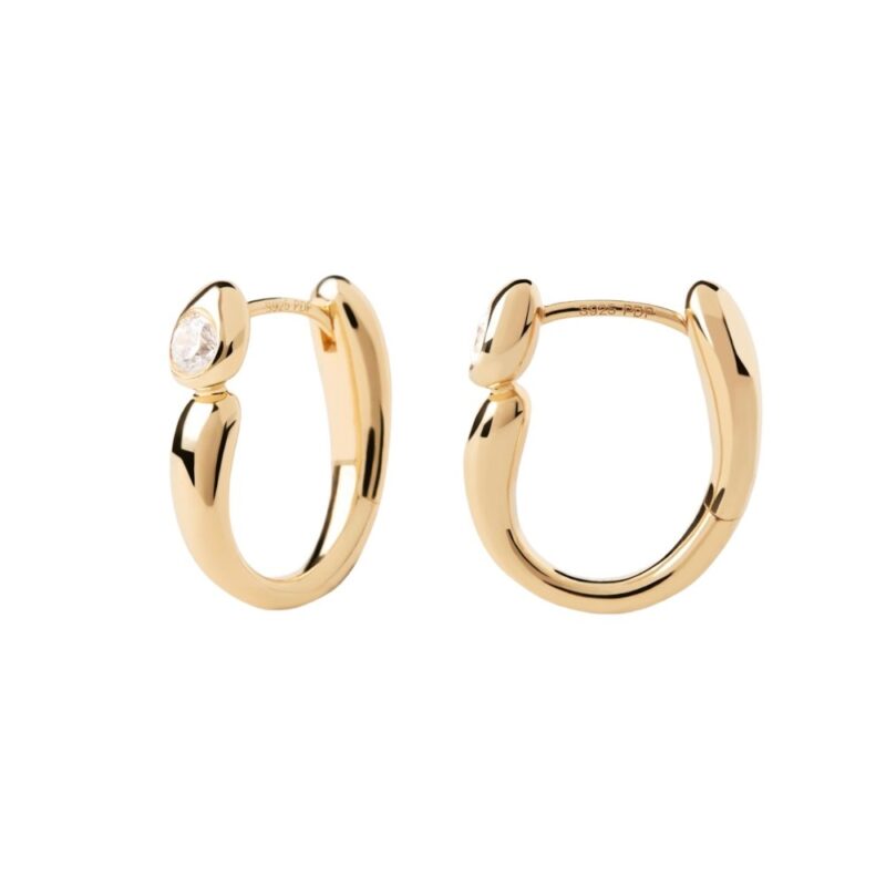 PDPAOLA Becca hoops earrings