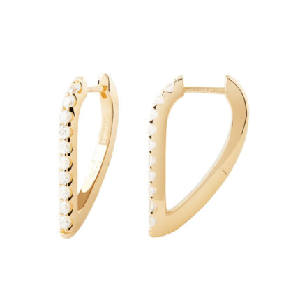 PDPAOLA Gloss hoops earrings
