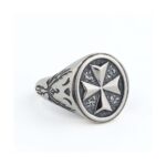 Cross Ring in 925° Sterling Silver