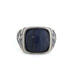 Men’s Silver Ring with Sodalite