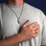 Men’s Silver Ring Featuring an Eye Design - Image 2