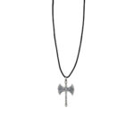 Axe Cord Necklace - 925 Sterling Silver