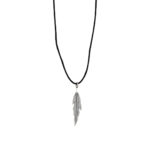 Feather Necklace in 925 Sterling Silver
