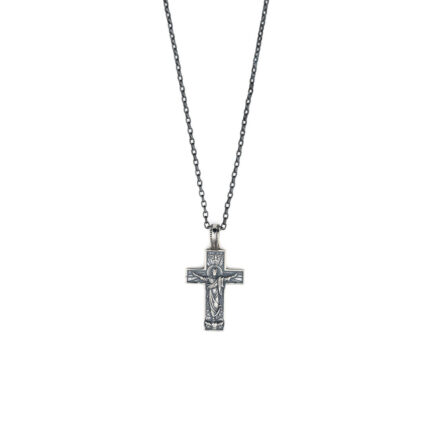 Crucifix Jesus Cross Necklace - 925 Sterling Silver