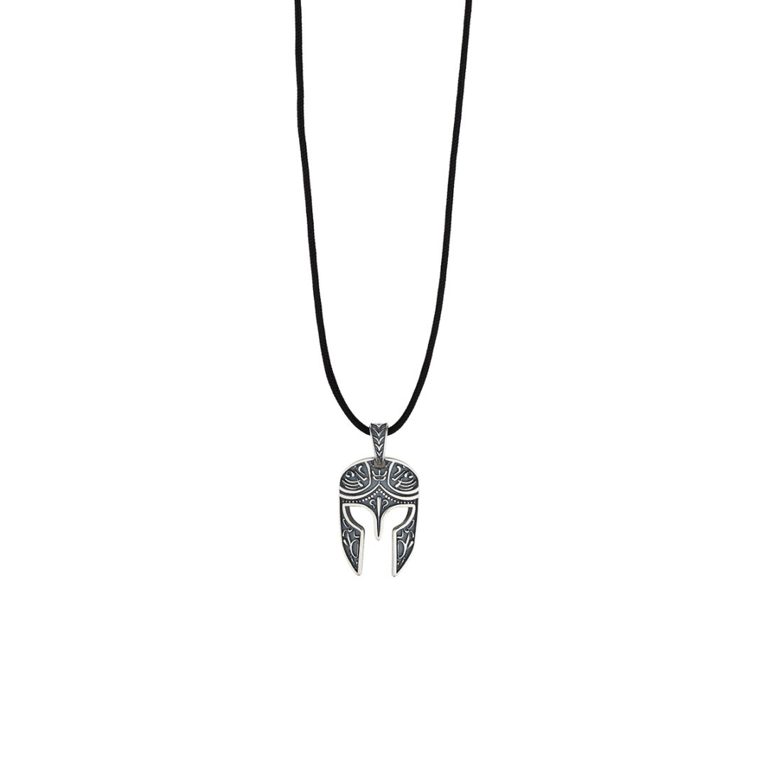 KM949DO Helmet Cord Necklace - 925 Sterling Silver