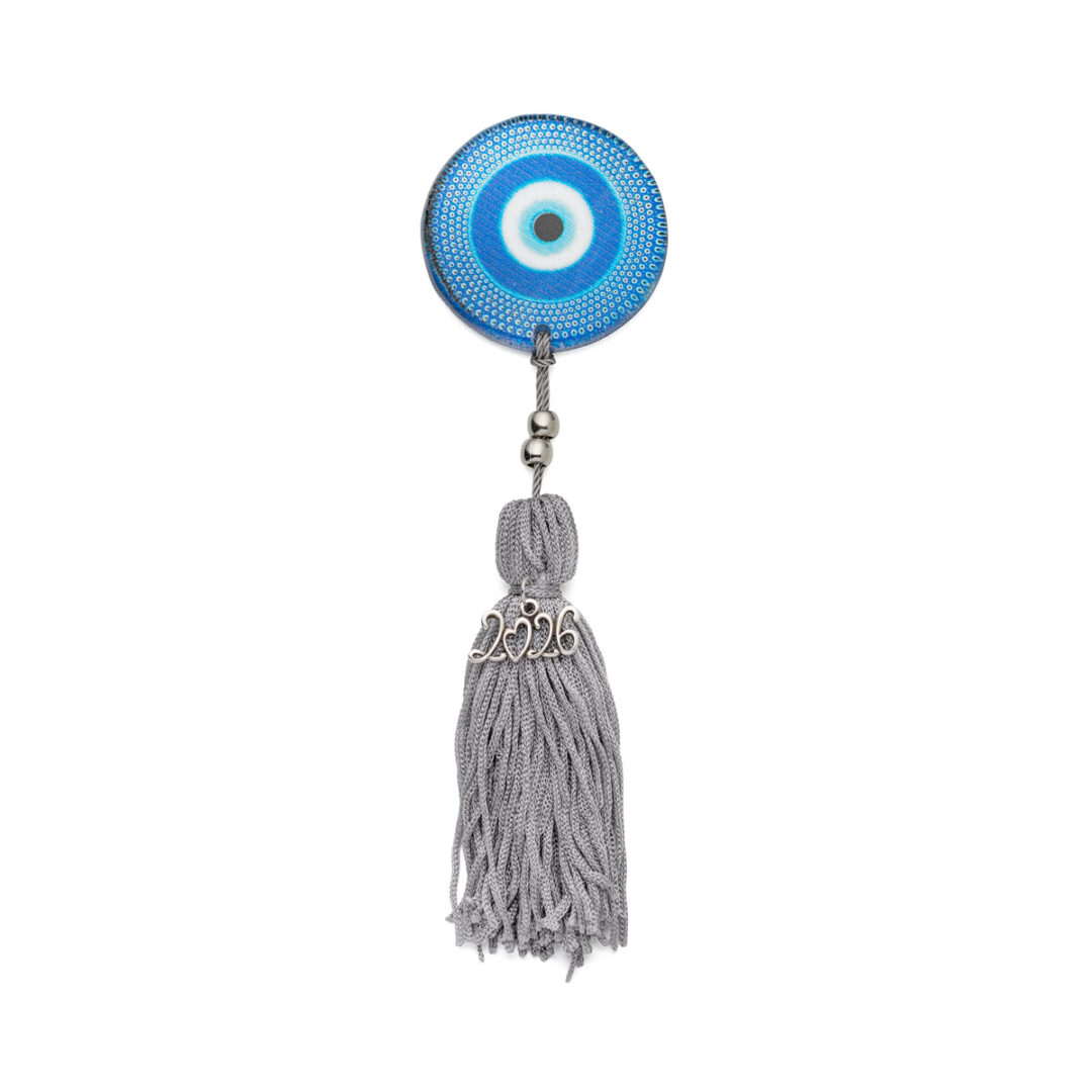 MOD-EI-VGA-01-656 Glass Evil Eye Circle Vintage Lucky Charm - Image 1