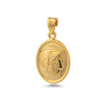 Goddess Athena Pendant - 9K Gold