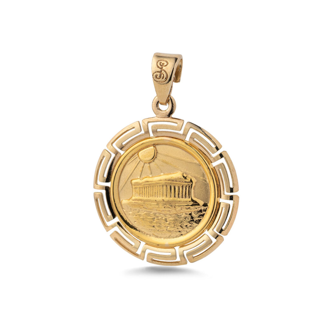 PAP-MD-08 Parthenon Pendant in 9K Gold