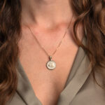 Goddess Athena Chalinitis Pendant in 14K Gold - Image 2