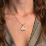 Virgin Mary and Jesus Pendant – 9K Gold - Image 2