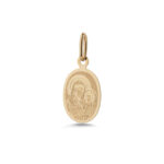 9K Gold Virgin Mary and Jesus Pendant