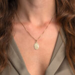 9K Gold Virgin Mary and Jesus Pendant - Image 2