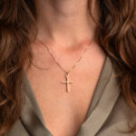 14K Gold Baptism Cross - Image 2