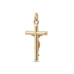 14K Gold Jesus Crucifix Cross Pendant - Image 3