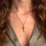 14K Gold Jesus Crucifix Cross Pendant - Image 2