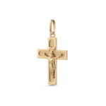 Crucifix Jesus Cross Gold Pendant
