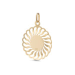 Virgin Mary and Jesus Medallion – 14K Gold - Image 3