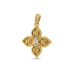 9K Gold Saint Constantine Religious Pendant – IC XC NIKA Symbol