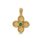 Constantinato Cross with Green Zircon Stones - Image 3