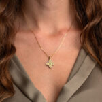 Constantinato Cross with Green Zircon Stones - Image 2